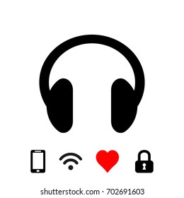 Headphones vector icon