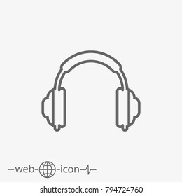 headphones vector icon