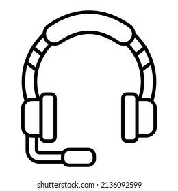Headphones vector icon. Can be used for printing, mobile and web applications.