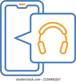 Icono vectorial de auriculares. Se puede usar para imprimir, móviles y aplicaciones web.