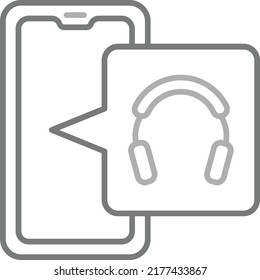 Icono vectorial de auriculares. Se puede usar para imprimir, móviles y aplicaciones web.