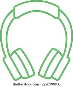 Headphones vector icon. Can be used for printing, mobile and web applications.