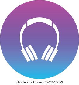 Icono vectorial de auriculares. Se puede usar para imprimir, móviles y aplicaciones web.