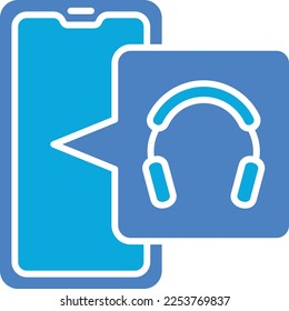 Headphones vector icon. Can be used for printing, mobile and web applications.
