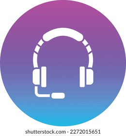 Headphones vector icon. Can be used for printing, mobile and web applications.