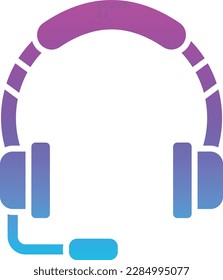 Headphones vector icon. Can be used for printing, mobile and web applications.
