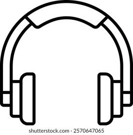 Headphones vector icon. Can be used for printing, mobile and web applications.