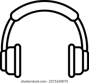Headphones vector icon. Can be used for printing, mobile and web applications.