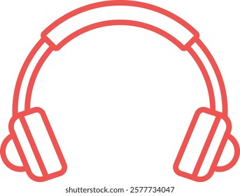 Headphones vector icon. Can be used for printing, mobile and web applications.