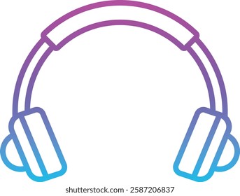 Headphones vector icon. Can be used for printing, mobile and web applications.