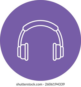 Headphones vector icon. Can be used for printing, mobile and web applications.