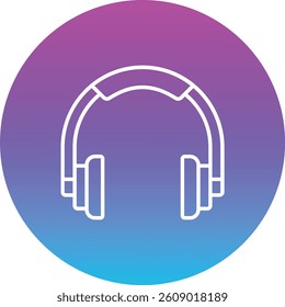 Headphones vector icon. Can be used for printing, mobile and web applications.
