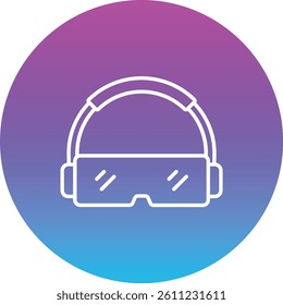 Headphones vector icon. Can be used for printing, mobile and web applications.