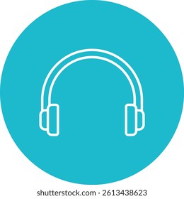 Headphones vector icon. Can be used for printing, mobile and web applications.