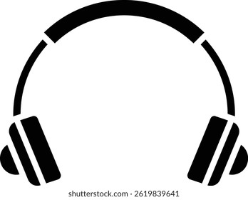 Headphones vector icon. Can be used for printing, mobile and web applications.