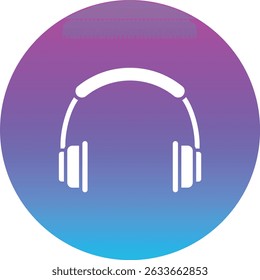 Ícone de vetor de fones de ouvido. Pode ser usado para impressão, aplicativos móveis e da Web.