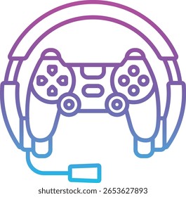Icono del Vector de los auriculares. Se puede utilizar para aplicaciones de impresión, móviles y de Web.