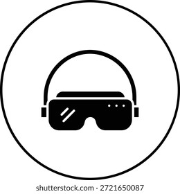 Icono del Vector de los auriculares. Se puede utilizar para aplicaciones de impresión, móviles y de Web.