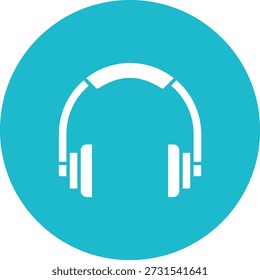 Icono del Vector de los auriculares. Se puede utilizar para aplicaciones de impresión, móviles y de Web.