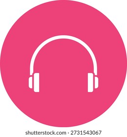 Icono del Vector de los auriculares. Se puede utilizar para aplicaciones de impresión, móviles y de Web.