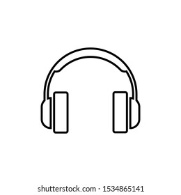 Headphones Vector Icon. Clean, Scalable Design for Apps and Branding.