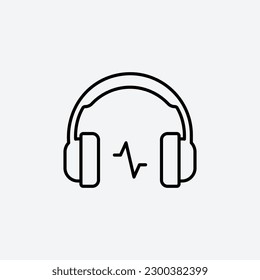 Headphones Vector Icon. Clean, Scalable Design for Apps and Branding.