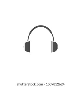 Headphones vector icon. DJ symbol, Vector illustration