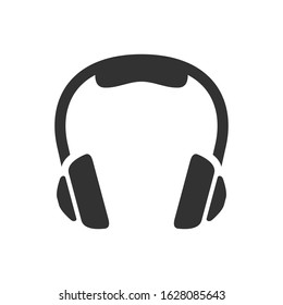Headphones vector icon. Editable symbol illustration.