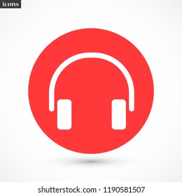 headphones vector icon eps 10