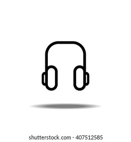 Headphones Vector Icon Illustration