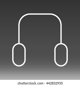 Headphones Vector Icon Illustration