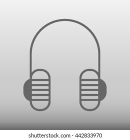 Headphones Vector Icon Illustration