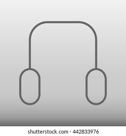 Headphones Vector Icon Illustration