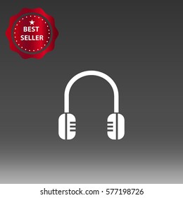 Headphones Vector Icon Illustration