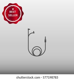 Headphones Vector Icon Illustration