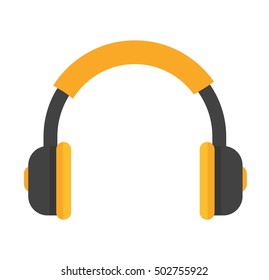 Headphones vector icon isolated on a white background