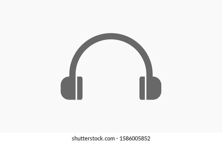 headphones vector icon. headphones and listen to the music icon. headphones for watching video icon. headphones for robots.10 eps