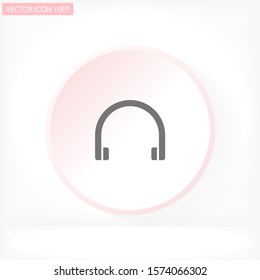 Headphones  vector icon , lorem ipsum Flat design