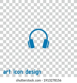 icono vectorial de auriculares en un fondo abstracto