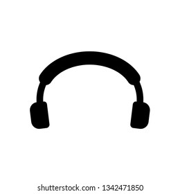 Headphones vector icon on background. Web design icon. Headphones icon minimalist design. Headphones for music 