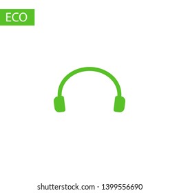 Headphones vector icon on background. Web design icon. Headphones icon minimalist design. Headphones for music 