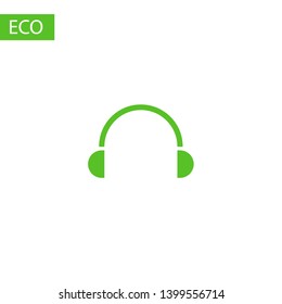 Headphones vector icon on background. Web design icon. Headphones icon minimalist design. Headphones for music 
