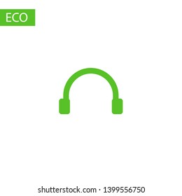 Headphones vector icon on background. Web design icon. Headphones icon minimalist design. Headphones for music 