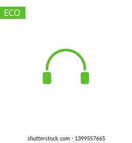 Headphones vector icon on background. Web design icon. Headphones icon minimalist design. Headphones for music 