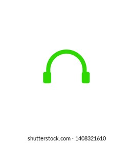 Headphones vector icon on background. Web design icon. Headphones icon minimalist design. Headphones for music 