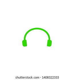Headphones vector icon on background. Web design icon. Headphones icon minimalist design. Headphones for music 