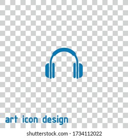 headphones vector icon on isolated background