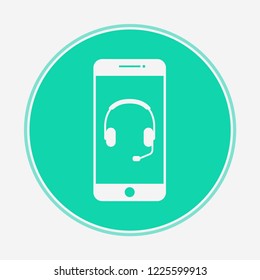 Headphones vector icon sign symbol