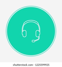 Headphones vector icon sign symbol