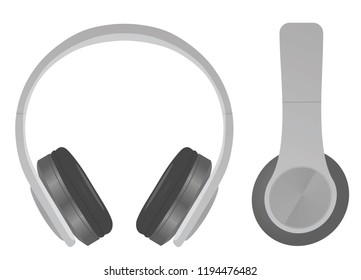 Headphones. vector illustration